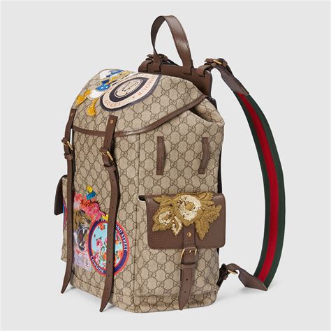 gucci soft supreme backpack|Gucci supreme canvas backpack.